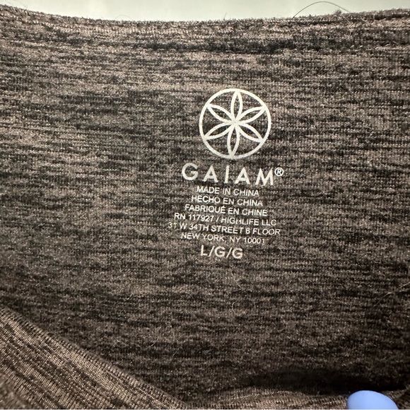 GAIAM Gray Leggings with side pockets - Picture 2 of 4